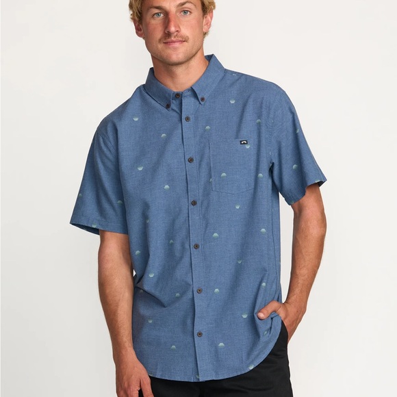 Billabong Other - Billabong Blue Patterned Casual Shirt